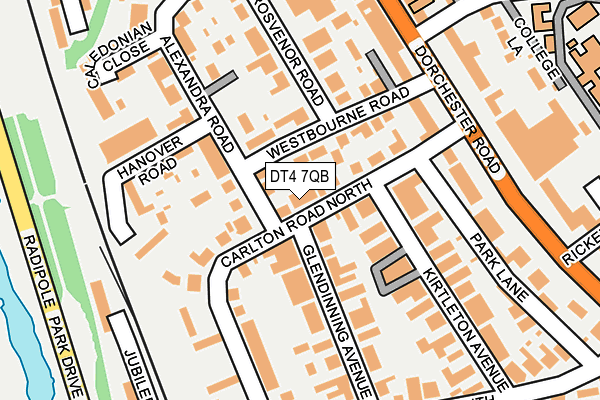 DT4 7QB map - OS OpenMap – Local (Ordnance Survey)