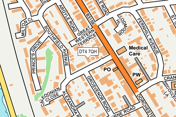 DT4 7QH map - OS OpenMap – Local (Ordnance Survey)