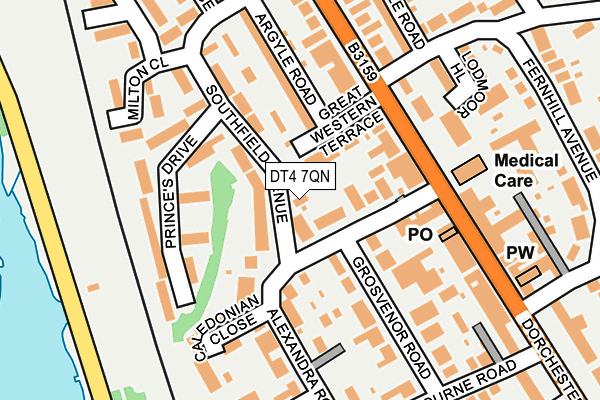 DT4 7QN map - OS OpenMap – Local (Ordnance Survey)
