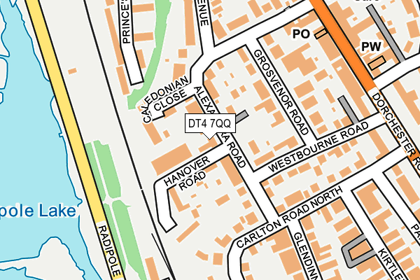 DT4 7QQ map - OS OpenMap – Local (Ordnance Survey)