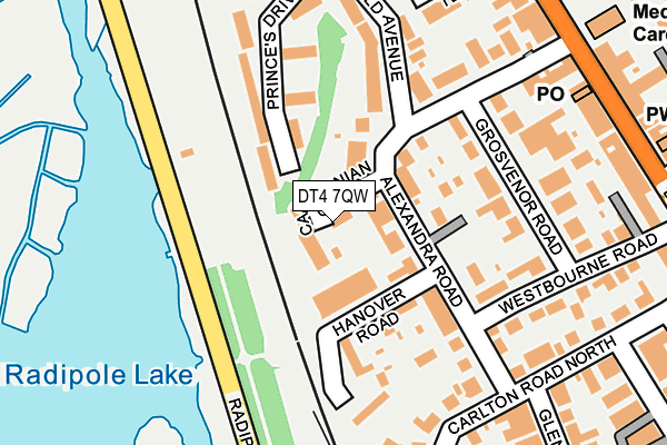 DT4 7QW map - OS OpenMap – Local (Ordnance Survey)