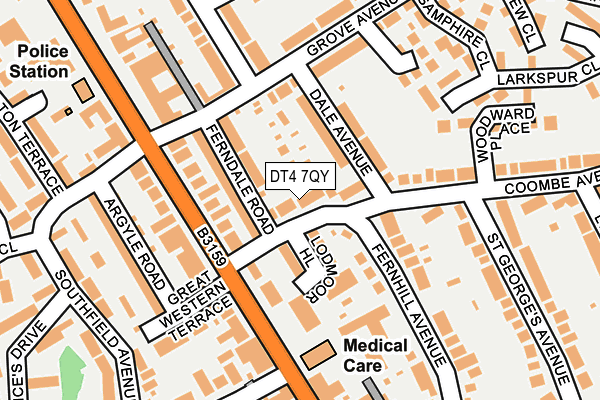 DT4 7QY map - OS OpenMap – Local (Ordnance Survey)