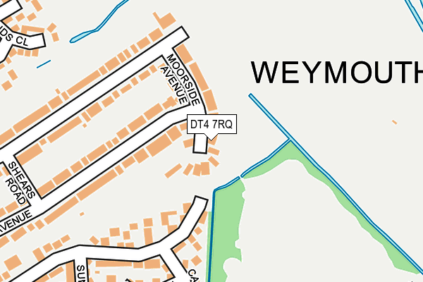 DT4 7RQ map - OS OpenMap – Local (Ordnance Survey)