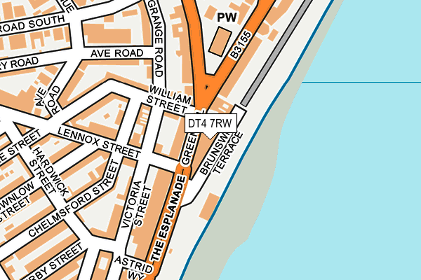 DT4 7RW map - OS OpenMap – Local (Ordnance Survey)