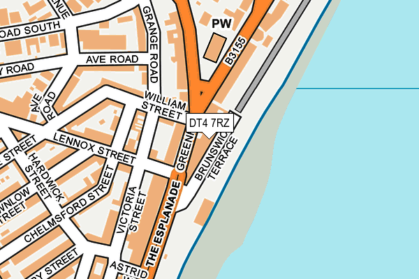 DT4 7RZ map - OS OpenMap – Local (Ordnance Survey)