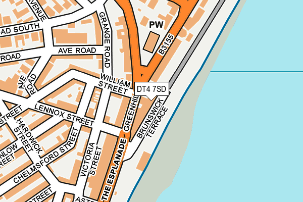 DT4 7SD map - OS OpenMap – Local (Ordnance Survey)