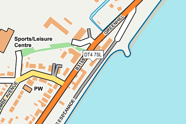 DT4 7SL map - OS OpenMap – Local (Ordnance Survey)