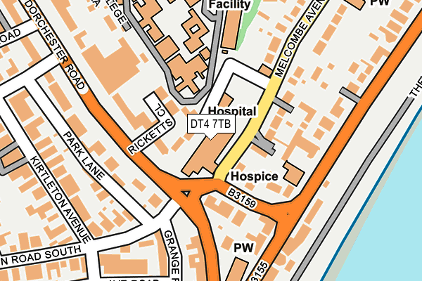 DT4 7TB map - OS OpenMap – Local (Ordnance Survey)