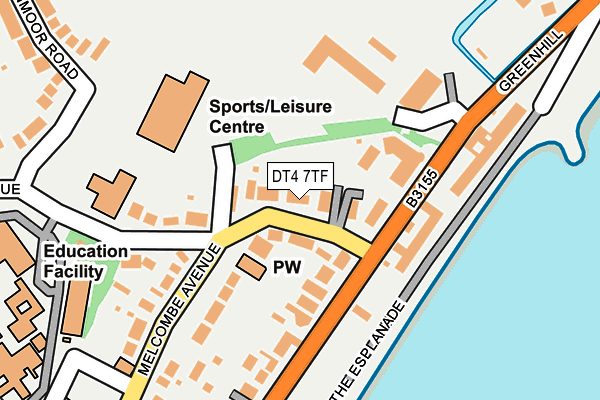 DT4 7TF map - OS OpenMap – Local (Ordnance Survey)