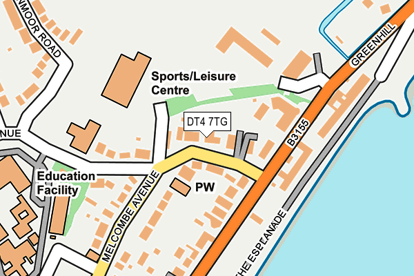 DT4 7TG map - OS OpenMap – Local (Ordnance Survey)