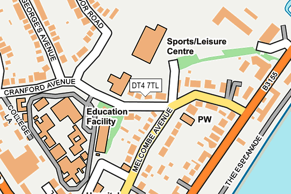 DT4 7TL map - OS OpenMap – Local (Ordnance Survey)