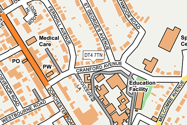 DT4 7TN map - OS OpenMap – Local (Ordnance Survey)