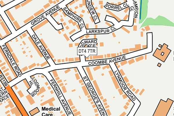 DT4 7TR map - OS OpenMap – Local (Ordnance Survey)