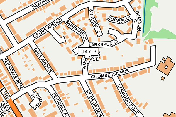 DT4 7TS map - OS OpenMap – Local (Ordnance Survey)