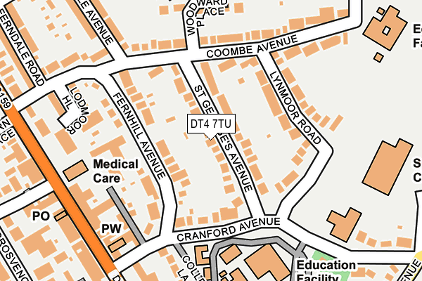 DT4 7TU map - OS OpenMap – Local (Ordnance Survey)
