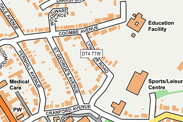 DT4 7TW map - OS OpenMap – Local (Ordnance Survey)