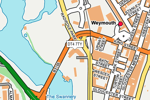 DT4 7TY map - OS OpenMap – Local (Ordnance Survey)