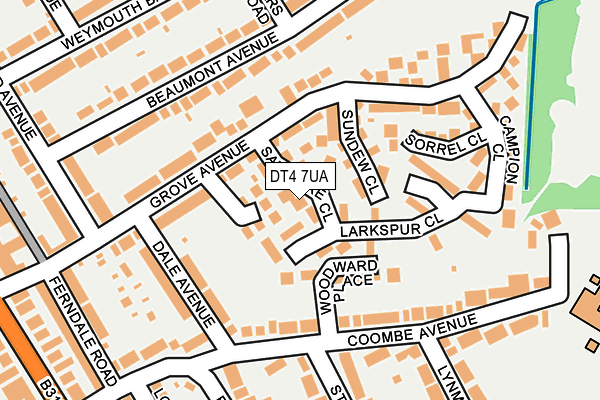 DT4 7UA map - OS OpenMap – Local (Ordnance Survey)