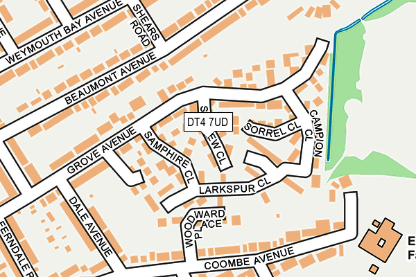 DT4 7UD map - OS OpenMap – Local (Ordnance Survey)