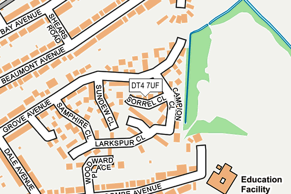 DT4 7UF map - OS OpenMap – Local (Ordnance Survey)