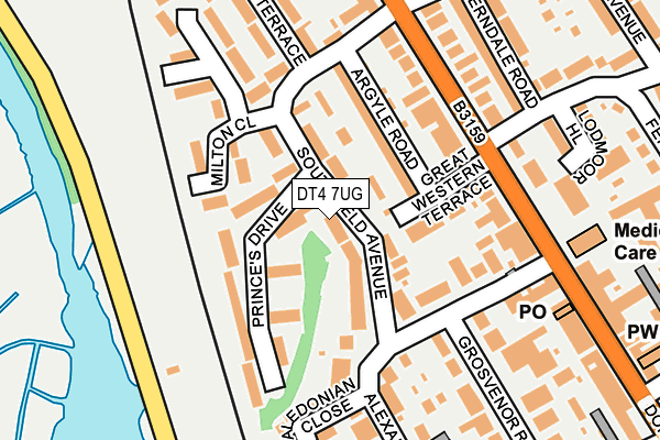 DT4 7UG map - OS OpenMap – Local (Ordnance Survey)