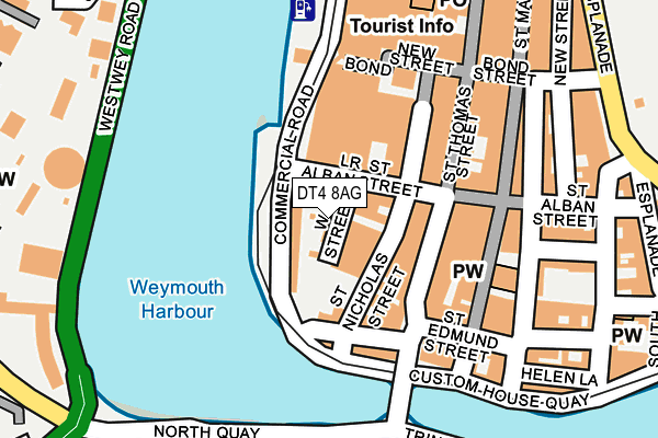 DT4 8AG map - OS OpenMap – Local (Ordnance Survey)