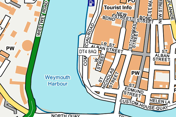 DT4 8AQ map - OS OpenMap – Local (Ordnance Survey)