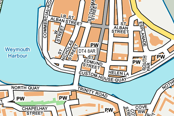 DT4 8AR map - OS OpenMap – Local (Ordnance Survey)