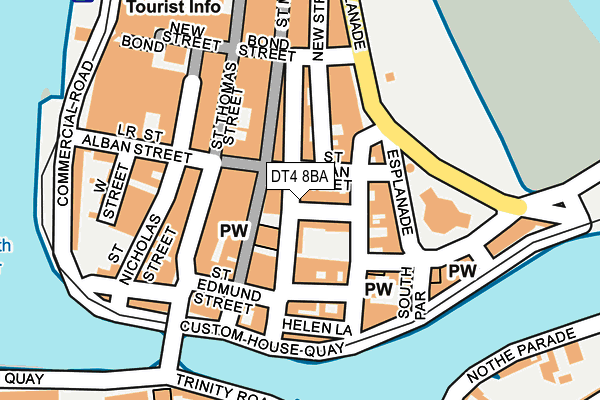 DT4 8BA map - OS OpenMap – Local (Ordnance Survey)