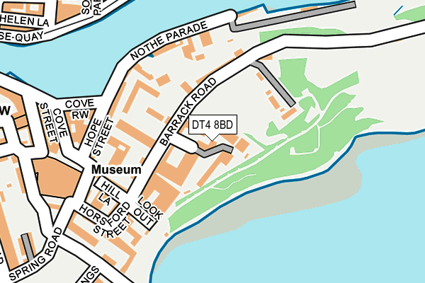 DT4 8BD map - OS OpenMap – Local (Ordnance Survey)