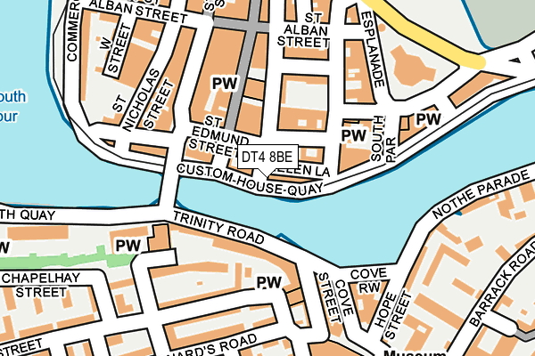 DT4 8BE map - OS OpenMap – Local (Ordnance Survey)