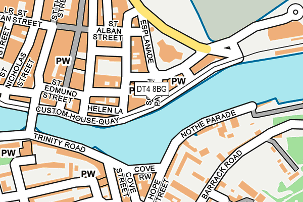 DT4 8BG map - OS OpenMap – Local (Ordnance Survey)