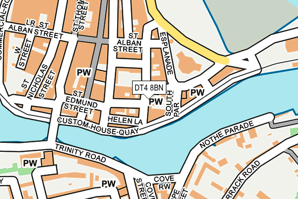 DT4 8BN map - OS OpenMap – Local (Ordnance Survey)