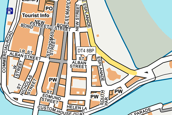 DT4 8BP map - OS OpenMap – Local (Ordnance Survey)