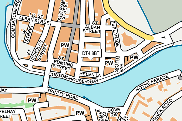 DT4 8BT map - OS OpenMap – Local (Ordnance Survey)