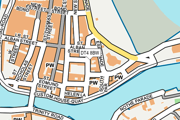 DT4 8BW map - OS OpenMap – Local (Ordnance Survey)