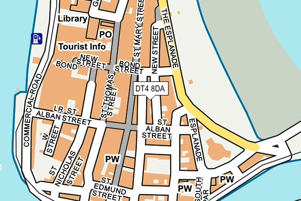 DT4 8DA map - OS OpenMap – Local (Ordnance Survey)