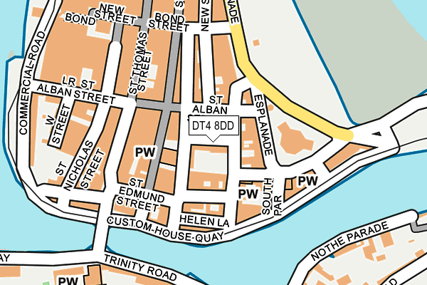 DT4 8DD map - OS OpenMap – Local (Ordnance Survey)