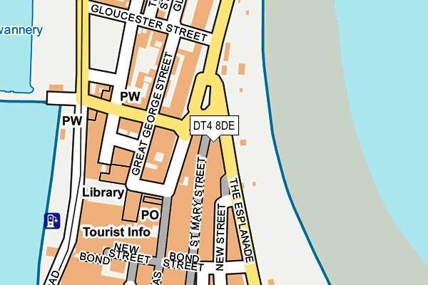 DT4 8DE map - OS OpenMap – Local (Ordnance Survey)