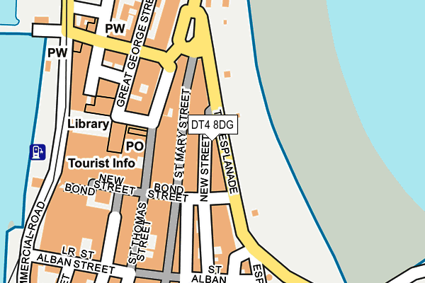 DT4 8DG map - OS OpenMap – Local (Ordnance Survey)