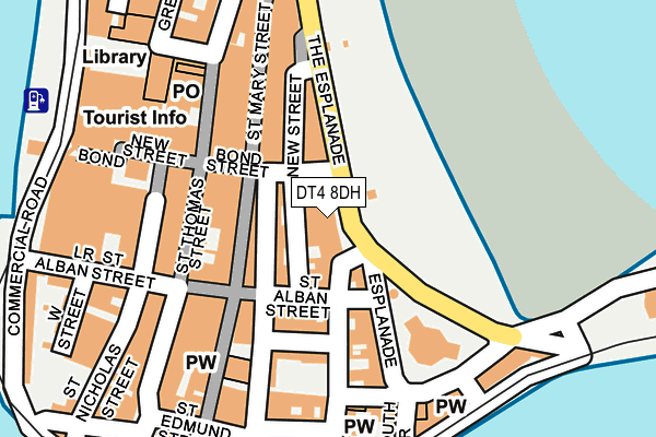 DT4 8DH map - OS OpenMap – Local (Ordnance Survey)