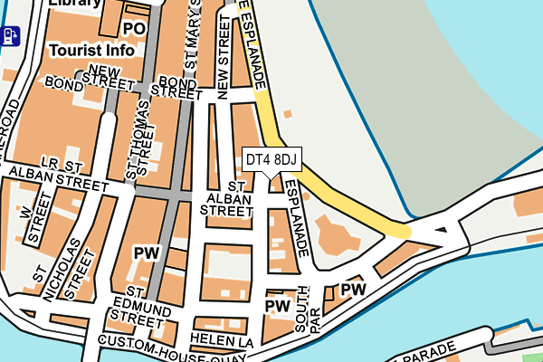 DT4 8DJ map - OS OpenMap – Local (Ordnance Survey)