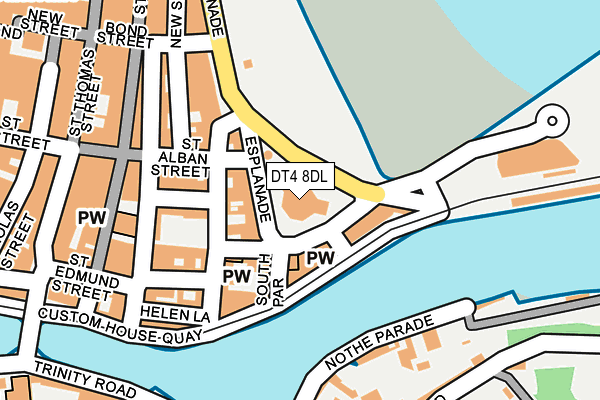 DT4 8DL map - OS OpenMap – Local (Ordnance Survey)