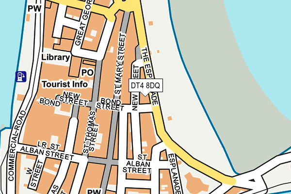 DT4 8DQ map - OS OpenMap – Local (Ordnance Survey)