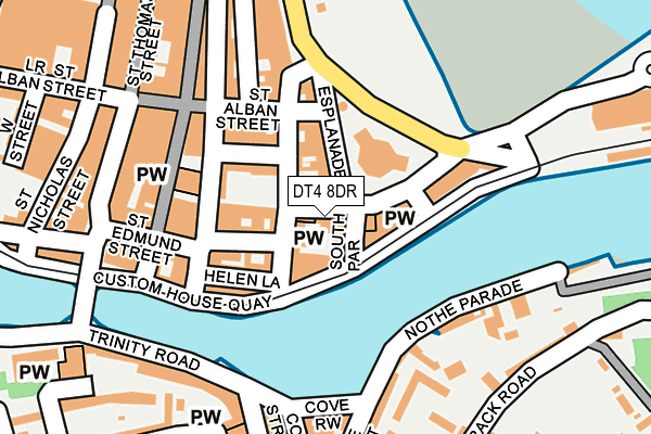 DT4 8DR map - OS OpenMap – Local (Ordnance Survey)