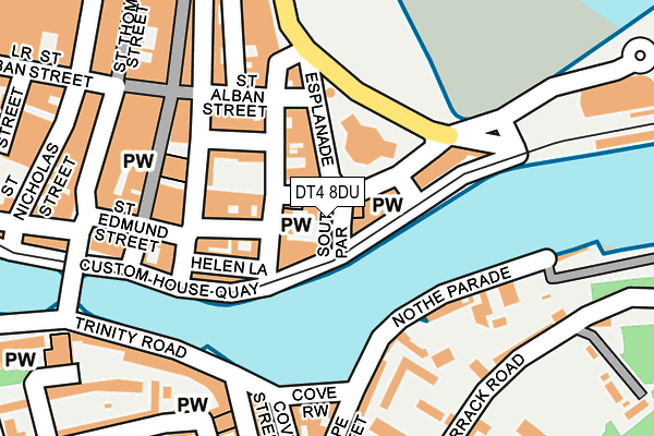 DT4 8DU map - OS OpenMap – Local (Ordnance Survey)