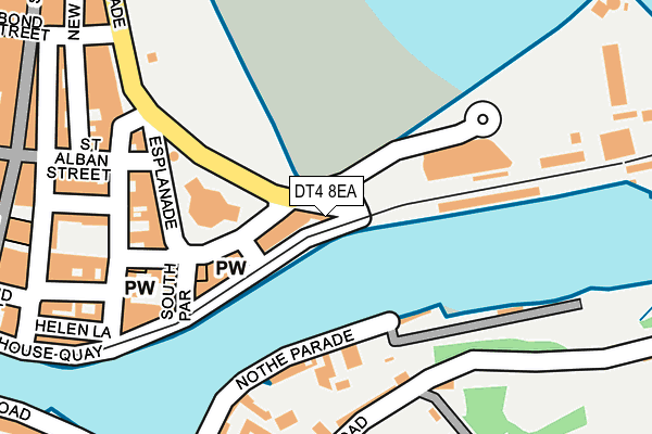 DT4 8EA map - OS OpenMap – Local (Ordnance Survey)