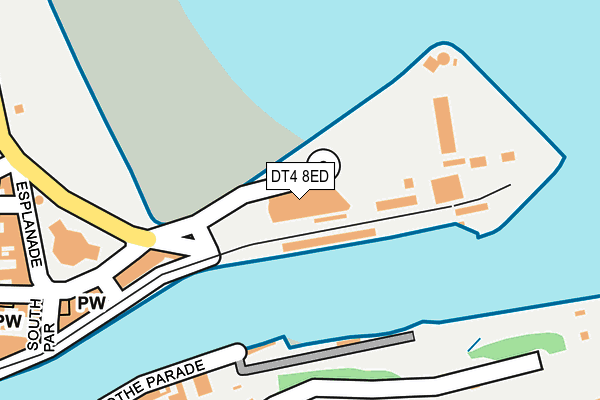 DT4 8ED map - OS OpenMap – Local (Ordnance Survey)