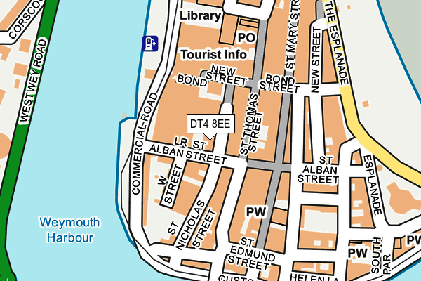 DT4 8EE map - OS OpenMap – Local (Ordnance Survey)