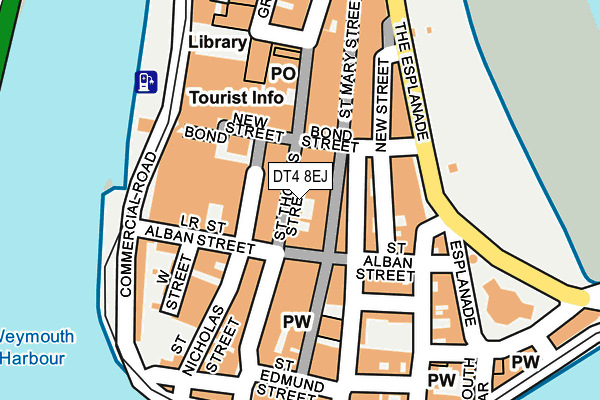 DT4 8EJ map - OS OpenMap – Local (Ordnance Survey)